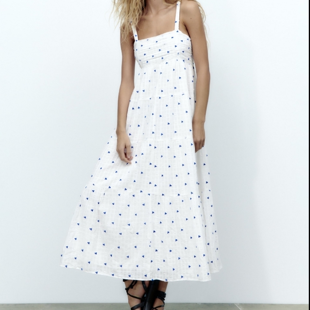 Zara Embroidered Dress - Picture 2 of 12